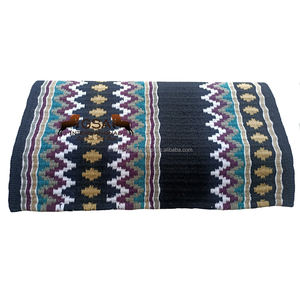 Premium Handwoven 100% New Zealand Wool Show <b>Pad</b> 34x42 Size Western <b>Saddle</b> <b>Pad</b> for Horses for Best Wholesale Price - Product Image 1