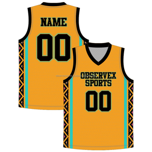 Camiseta de Baloncesto Personalizada, Reversible, para Hombre, Diseño Retro Sublimado, Uniforme de Baloncesto Transpirable - Product Image 1