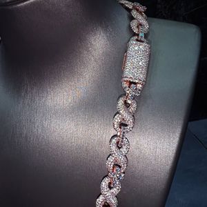 925 sterling silver moissanite <b>necklace</b> VVS D color moissanite <b>chain</b> IGI certified moissanite jewelry - Product Image 6