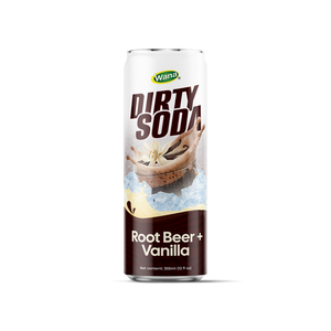 Produit Tendance 2026 : Boisson Gazeuse Root Beer Vanille Dirty Soda, Personnalisable OEM ODM Marque Privée, Canette 12 FL OZ (355mL) - Product Image 1