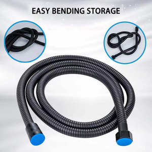 Tuyau de <span class=keywords><strong>douche</strong></span> en acier inoxydable <span class=keywords><strong>noir</strong></span> 304 Tube crypté électrolytique Pommeau de <span class=keywords><strong>douche</strong></span> <span class=keywords><strong>Douche</strong></span> en métal haute pression - Product Image 5