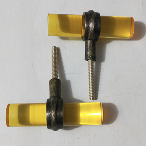 Poignées de porte vertes en résine acrylique transparente durable avec base métallique Poignées de tiroir contemporaines pour un relooking chic à la maison - Product Image 3