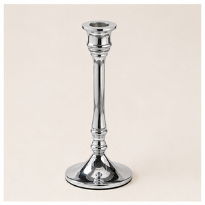 Handmade Luxury <b>Silver</b> Metal Taper Candle Holder Modern Minimalist Polished Aluminum <b>Candlestick</b> Stand for Wedding Centerpiece - Product Image 3