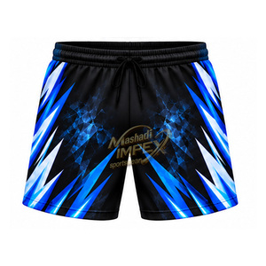 Ensemble de maillots de football américain pour hommes, col en V, sans manches, imprimé par transfert thermique, motif noir bleu glacé, uniforme d'équipe, taille plus, 100% coton - Product Image 4