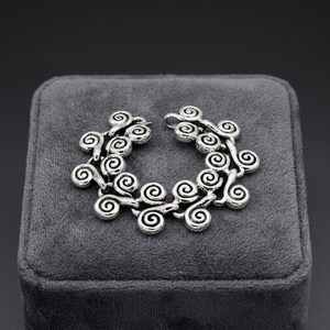 Brazalete Espiral Trenzado Electroformado, Ligero, Hueco, Chapado en Oro, Plata 925, Pulsera Moderna para Mujer, Regalo - Product Image 4