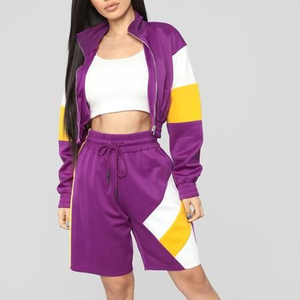 Ensemble de survêtement coupe-vent réfléchissant pour femme, veste et pantalon imperméables, vêtements techniques d'extérieur, vente en gros - Product Image 3