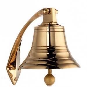 Cloche murale suspendue personnalisée en laiton massif, cloche de bateau nautique pour la décoration de la maison, qualité durable, décoration à prix de gros - Product Image 1