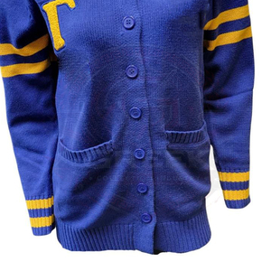 Custom Greek |1922| Sorority|Sigma| SGRho <b>Cardigan</b> gold yellow women's sweaters Embroidered <b>Cardigan</b> College Greek Paraphernalia - Product Image 6