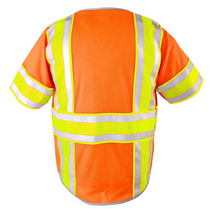 Custom Made Hi Vis Reflective Waterproof Safety Vest Custom Logo Front Pocket Workwear Vest <b>Jackets</b> for Construction <b>Worker</b> - Product Image 6