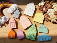 Ornements en bois DIY pour maison miniature - Décorations de Noël imitation antique polie