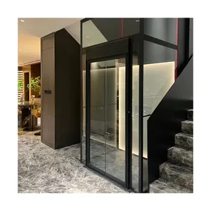 Rahat alan ile ev için House 400kg kapasite ev tipi asansör düşük gürültü Villa asansörü