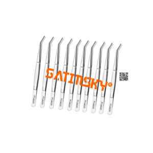 Ciseaux chirurgicaux manuels en acier inoxydable à double pointe de 11 cm/14 cm, ciseaux de dissection à tête droite et incurvée, outil chirurgical - Product Image 5