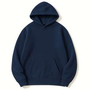 Sweat-shirt à capuche zippé noir pour homme, 100 % coton French Terry, coupe ample, décontracté, streetwear d'hiver, surdimensionné, éco-responsable - Product Image 5