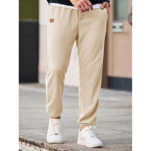 2025กางเกงลำลองขายาวสำหรับผู้ชาย, กางเกงวาฟเฟิลเอวยืดเชือกรูดและมีกระเป๋าเสื้อผ้ายิมนาสติก - Product Image 6