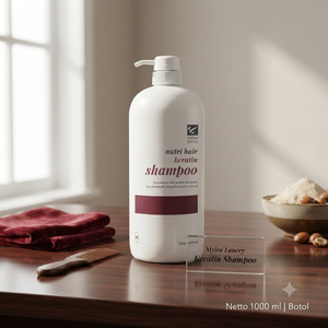 Champú MYLEA LANCRY NUTRI HAIR con keratina para cabello dañado y teñido, 1000 ml con bomba dosificadora - Product Image 2