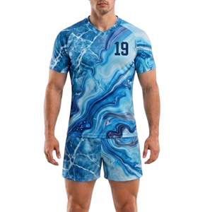 ผู้ผลิตชุดรักบี้ขายส่ง เสื้อรักบี้แบบกำหนดเอง OEM ชุดทีมแบบซับลิเมชั่น โรงงานผลิตชุดรักบี้ประสิทธิภาพสูง - Product Image 3
