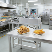Machine à gaufres à taille uniforme à bas prix pour cornets de crème glacée, machine à gaufrettes résistante à l'usure pour la fabrication de pain gaufreté