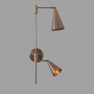 Applique murale moderne en laiton au design géométrique, luminaire d'intérieur pour salon et décoration intérieure - Product Image 2