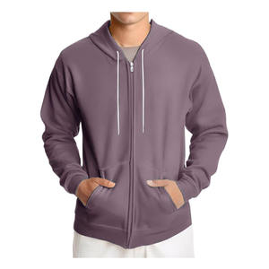 เสื้อฮู้ดไหมพรมผู้ชายสำหรับฤดูหนาว ระบายอากาศได้ดี แขนยาว สวมหัว พิมพ์โลโก้ได้ตามต้องการ เป็นมิตรกับสิ่งแวดล้อม ดีไซน์กระเป๋า - Product Image 2