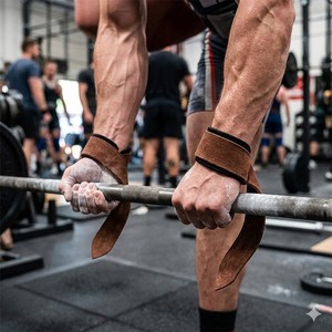 Correas de Levantamiento de Pesas de Cuero Vacuno con Logotipo Personalizado, Resistentes, Ligeras, Plegables, Suaves, Ajustables y Antideslizantes - Product Image 5