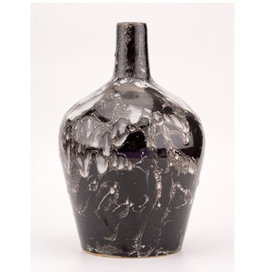 The Midnight Eclipse Ceramic <b>Vase</b> Elegant Design Handcrafted Ceramic Indian Flower <b>Vase</b> <b>Unique</b> Home Decor Tabletop Made in India - Product Image 2