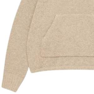 Sudadera con Capucha de Punto Boucle para Hombre, Sudadera con Capucha Elegante y Cómoda con Bolsillo Delantero, Sudadera de Punto Premium en Color Piedra - Product Image 3
