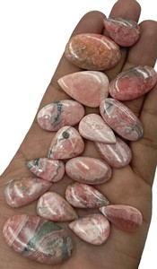 Lote al por mayor de rodocrosita rosa natural - Tamaños variados (cortes ovalados, cojín, marquesa, pera) - Proveedor para fabricación de joyas - Product Image 2