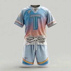 ชุดทีมลาครอสแบบกำหนดเอง เสื้อท็อปแบบกลับด้านได้ คุณภาพสูง ดีไซน์กล่อง พร้อมลายพิมพ์แบบ Sublimation เต็มตัว ชุดกีฬา - Product Image 2