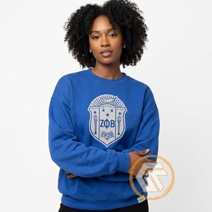 เสื้อสเวตเชิ้ตผ้าฝ้ายฟลีซระบายอากาศสำหรับผู้หญิง Zeta Phi Beta แบบสั่งทำขายส่ง ปักลายตามต้องการ สำหรับฤดูหนาว - Product Image 4