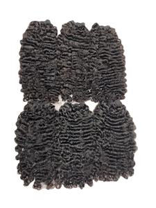 Extensiones de cabello humano sin procesar 100% de alta calidad, cutícula alineada, tejido de cabello virgen de grado rizado KINKY para mujeres negras - Product Image 5