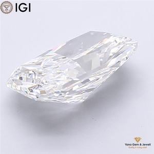 Diamante CVD cultivado en laboratorio, forma radiante, 4.51 quilates, claridad VVS1, color E, certificado IGI, para un impresionante anillo de boda - Product Image 3