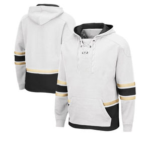 Sweat à capuche unisexe personnalisé pas cher et unique pour le hockey sur glace, avec design à lacets, 100 % polyester, maillot d'équipe imprimé par sublimation - Product Image 3