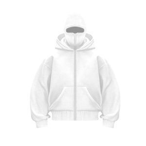 Sudadera con capucha de polialgodón con cremallera completa, ropa de invierno a la moda, ropa con capucha de gran tamaño, ropa informal premium, ropa personalizada - Product Image 1