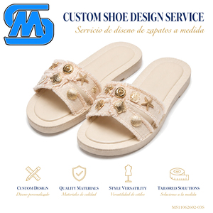 <span class=keywords><strong>Sandali</strong></span> da Donna con Decorazione a Stella Marina, Ordine Personalizzato MOQ300 per il Mercato Argentino, Consegna in 30 Giorni EXW - Product Image 2