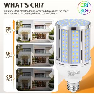 Lampadina LED a Pannocchia 80W, Equivalente a 800 Watt, Senza Ventola, Base E26/E39 Media/Grande, Lampada LED COB 5000K Luce Diurna, 11,60 Pollici - Product Image 1