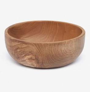 Bols empilables en bois de manguier à motif floral naturel, très demandés, pour servir des fruits, des salades ou comme articles de décoration de cuisine - Product Image 3