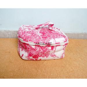 Juego de 3 Bolsas de Aseo Acolchadas de Algodón Estampado Indio, Neceser, Estuche de Afeitado, Estuche de Maquillaje de Viaje, Bolsas y Estuches para Cosméticos - Product Image 2