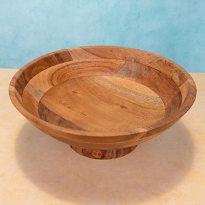 Tazón de Madera Hecho a Mano, Diseño Minimalista, Acabado Natural Sin Recubrimiento, para Servir Comida en Fiestas - Product Image 5