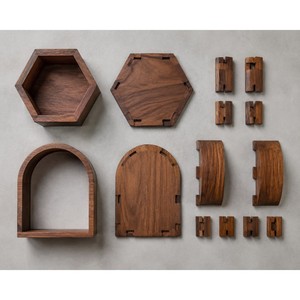 Sistema Modular de Estantes para Especias Hexagonales de Madera Sheesham al por Mayor |   Muebles de Cocina de Madera de Palisandro Indio - Product Image 4