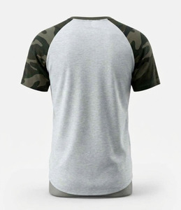 เสื้อยืดแขนราแกลน ผ้าโพลีเอสเตอร์ผสมคอตตอน สำหรับผู้ชาย โลโก้ด้านหน้า ผ้าระบายอากาศได้ดี คอกลม แขนสั้น ใส่ได้ทั้งชายและหญิง - Product Image 3