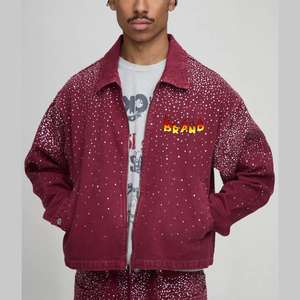 Nouvelle Collection 2026 : Blouson en Jean Homme de Haute Qualité, Design Tendance, Prix de Gros, Blousons en Jean Personnalisés avec Strass pour Hommes - Product Image 4