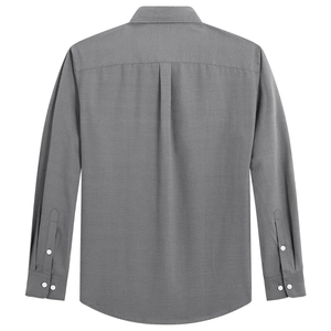 เสื้อเชิ้ตผู้ชายแขนยาวผ้าฝ้ายสั่งตัดพิเศษ สำหรับใส่ทำงานในออฟฟิศ สไตล์คลาสสิกและสมาร์ท - Product Image 3