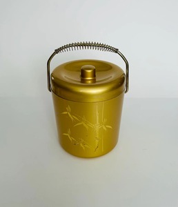 Premium Gold Metal <b>Ice</b> Bucket With Lid <b>Tong</b> And Handle Perfect For Party Serving And Stylish Home Bar Decor Wholesale From India - Product Image 5