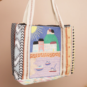 Bolsos tote para niñas con diseño único, bolsos tote con cuentas, bolsos de compras de Whimsy Art Craft - Product Image 4