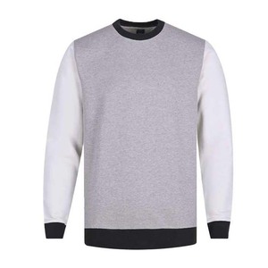 Suéter de Punto para Hombre, Cuello Redondo, Color Sólido, Corte Regular, Material de Algodón, Estilo Casual para Otoño, Blanco, Gris, Negro - Product Image 1