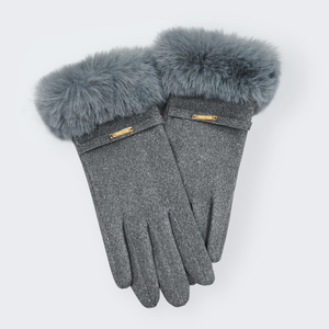 OEM Women's Wool/Acrylic Cuff Winter <b>Gloves</b> | Comfortable Thermal <b>Knit</b> Touchscreen <b>Gloves</b> Needle Detection | Sports Use - Product Image 3