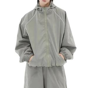 Waterproof Breathable Windbreaker Jacket and Short Set Wholesale Adult Streetwear <b>Tracksuit</b> Fashion Sportswear Clothing - Product Image 2