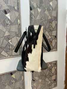 Bolso Tote Moderno de Cuero Genuino con Pelo, Bolso de Hombro de Diseñador para Mujer, Bolso de Mano Premium de Verano con Cierre Abierto LHTB-0064 - Product Image 6