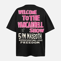 Nouveau populaire à la mode Designer T-Shirts 100% coton à la main personnalisé imprimé Logo Streetwear hommes femmes bas quantité minimale de commande surdimensionné en détresse