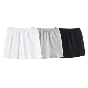 Solid Color Mini Skirt Elastic Waist Casual <b>Women</b> Summer <b>Skort</b> - Product Image 6